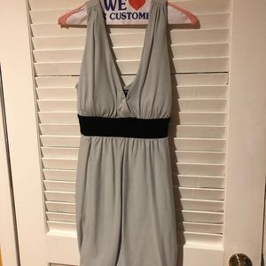 Grey and black dress